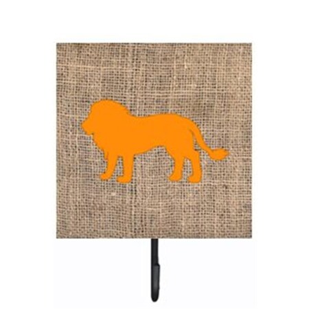 Carolines Treasures Lion Burlap and Orange Leash Or Key Holder BB1009-BL-OR-SH4